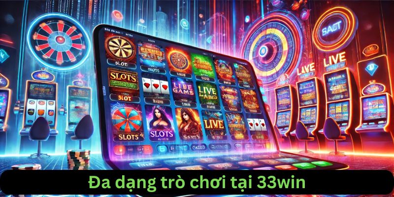 Tại 33win, kho trò chơi vô cùng đa dạng